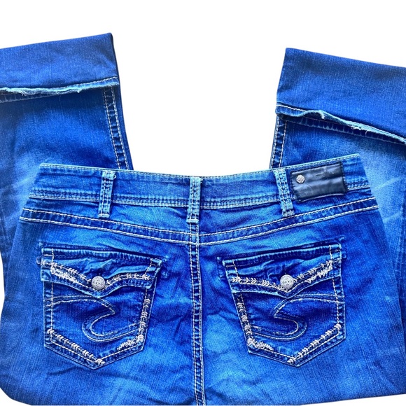 🚨Women’s Silver Jeans Blue Suki MID Slim boot Denim Jeans 👖 - Picture 3 of 6